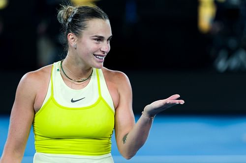 Aryna Sabalenka pictured at the 2025 Australian Open | Image Source: Getty