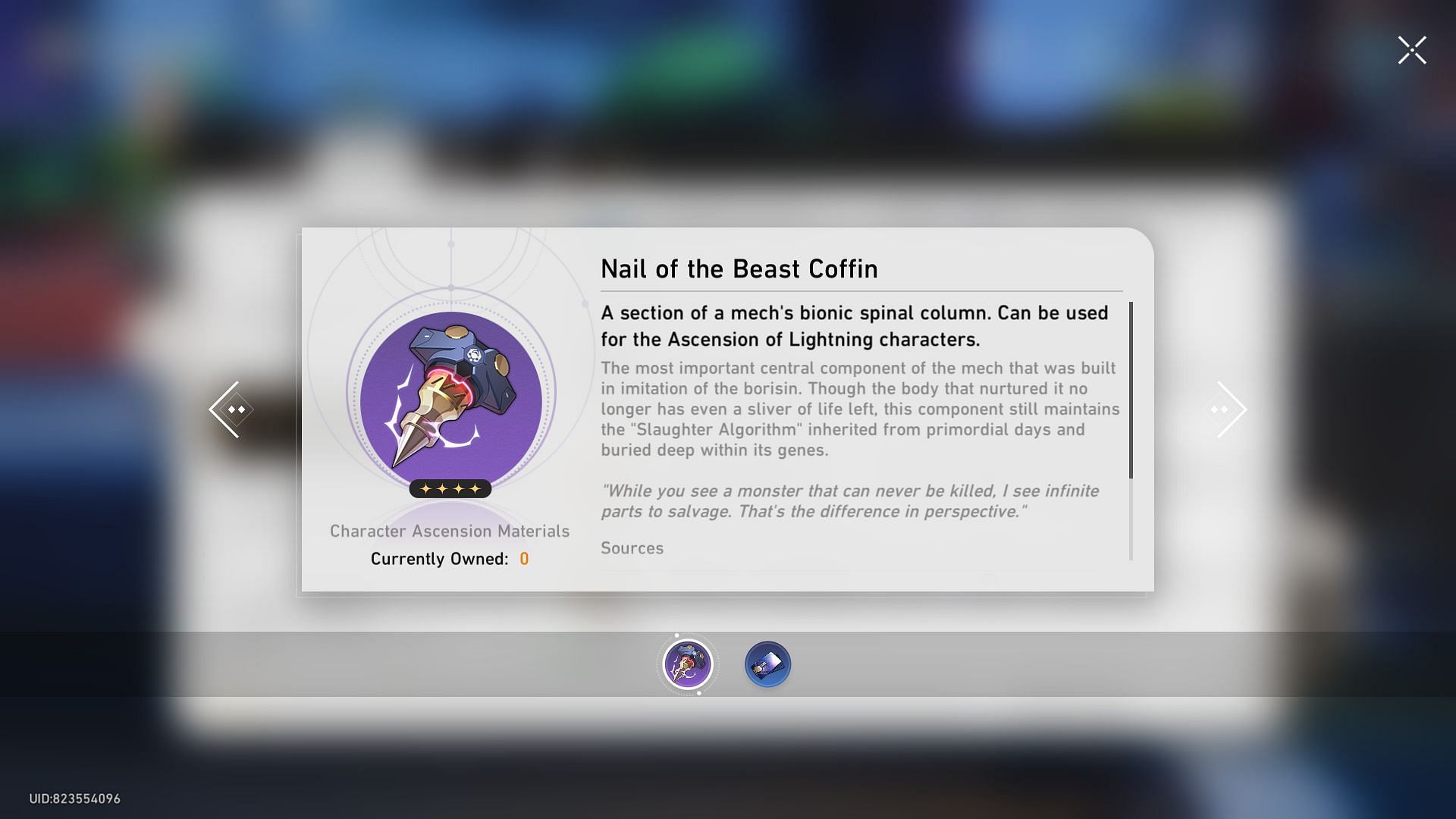 Nail of the Beast Coffin (Image via HoYoverse)