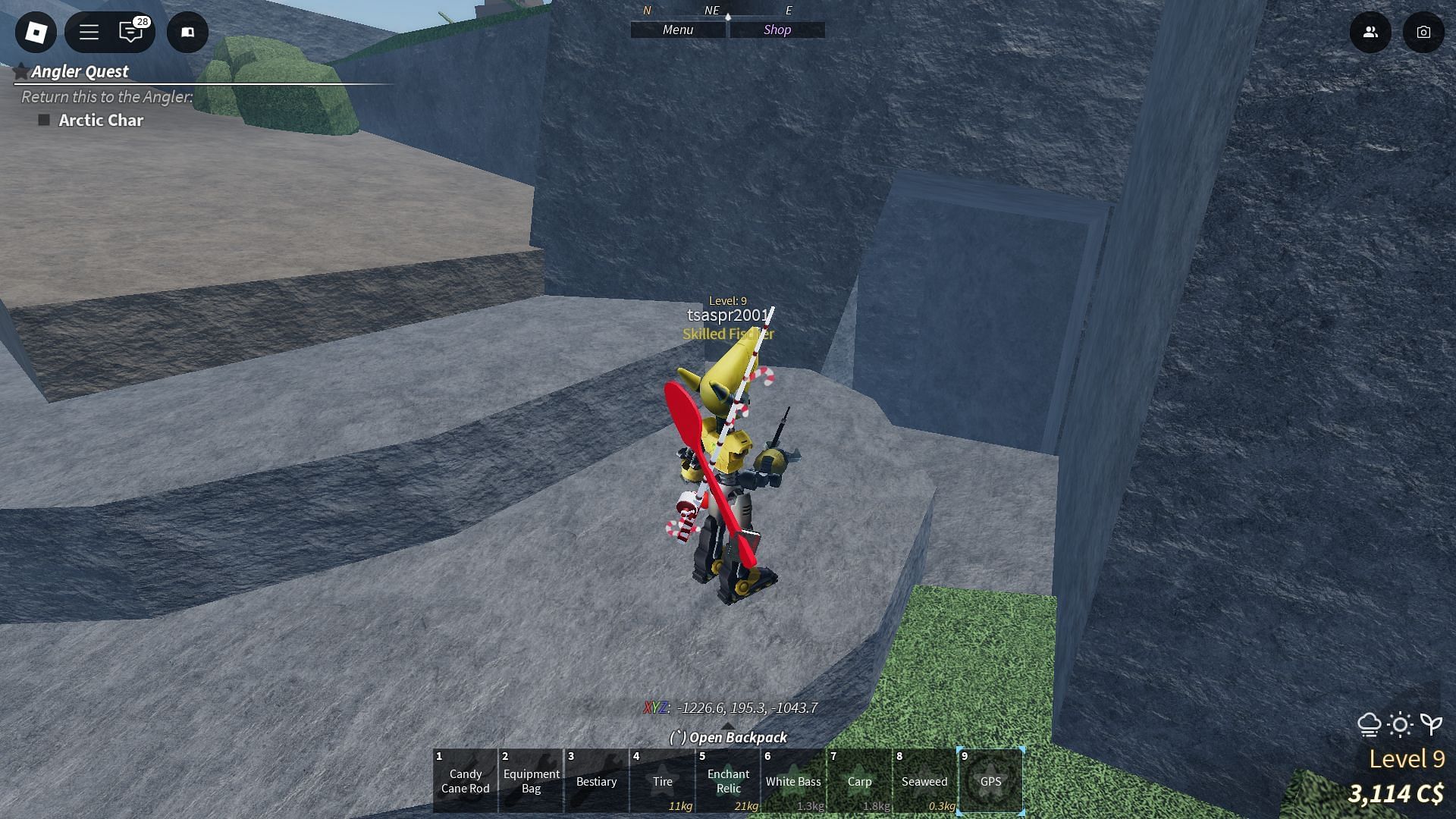 Sundial Totem location on Sunstone Island (Image via Roblox)