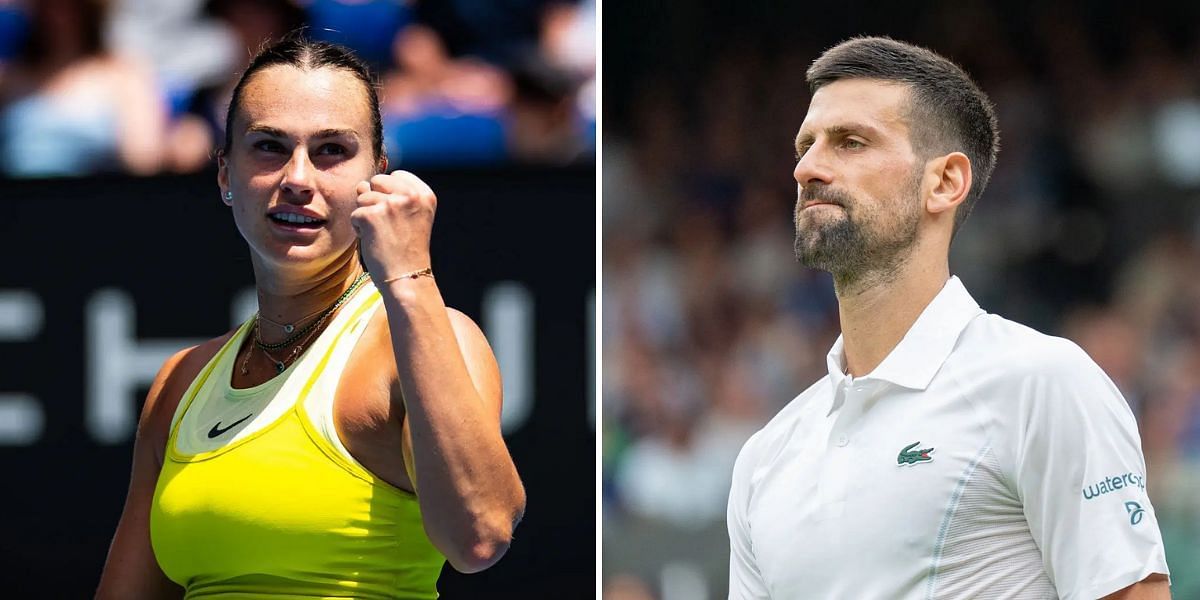 Aryna Sabalenka, Novak Djokovic