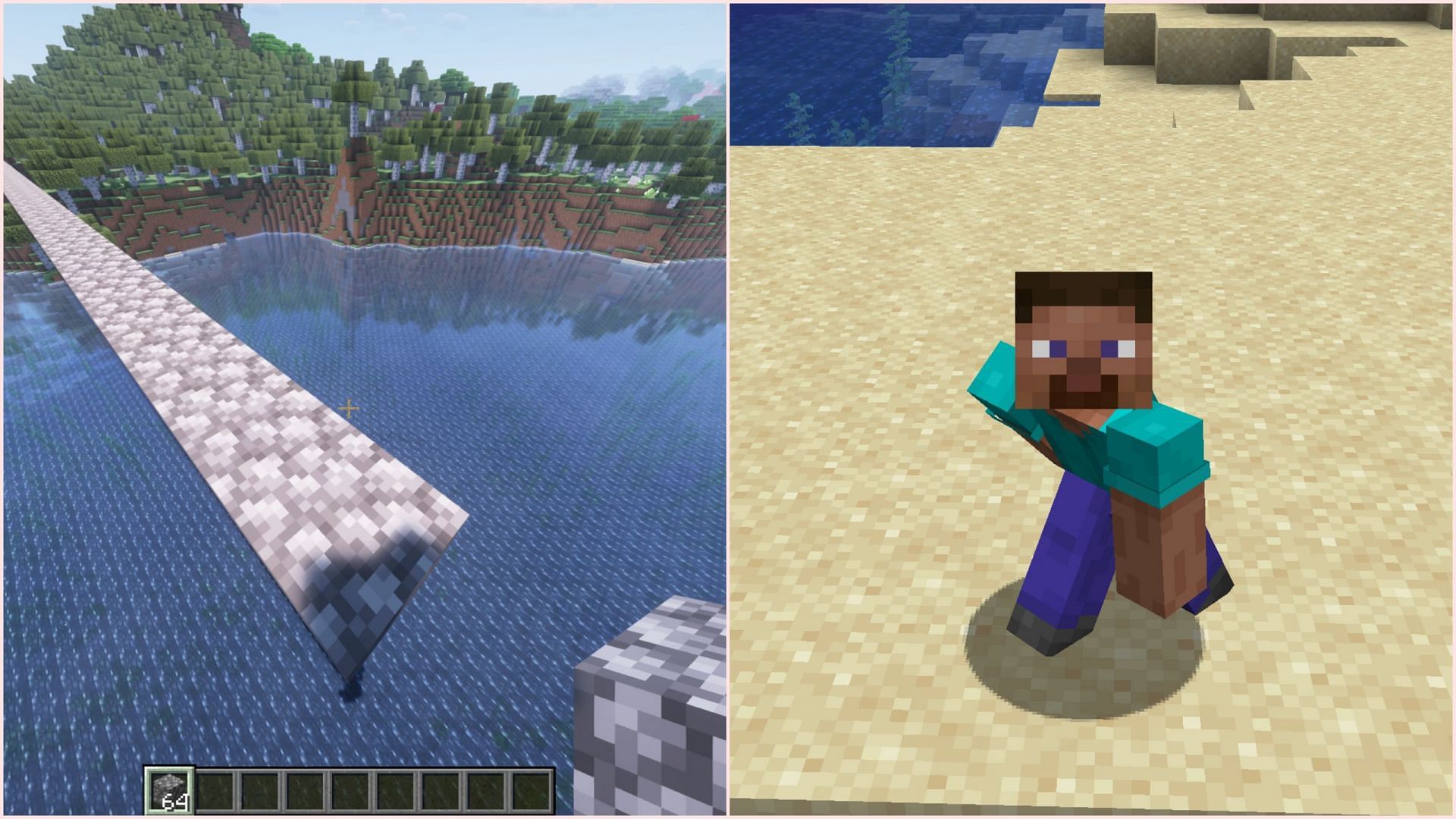 Minecraft reverted two diagonal crouching movement speeds and crouch sprinting nerfs in a recent snapshot (Image via Mojang Studios)