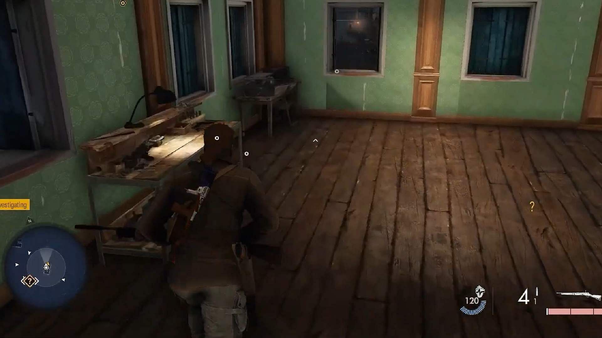 Pistol desk location (Image via Rebellion || YouTube/@Game Guides Channel)