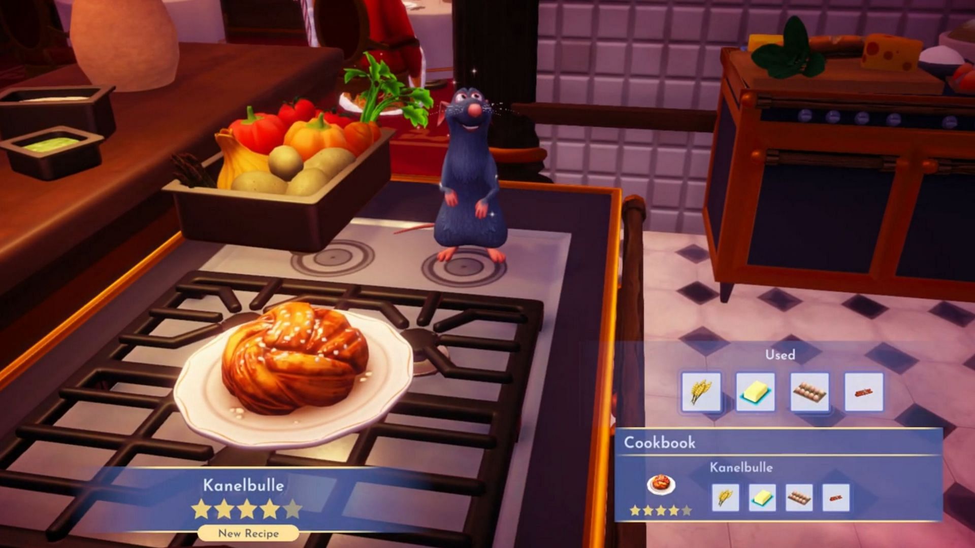 Kanelbulle is a four-star delicious dessert in Disney Dreamlight Valley (Image via Gameloft)