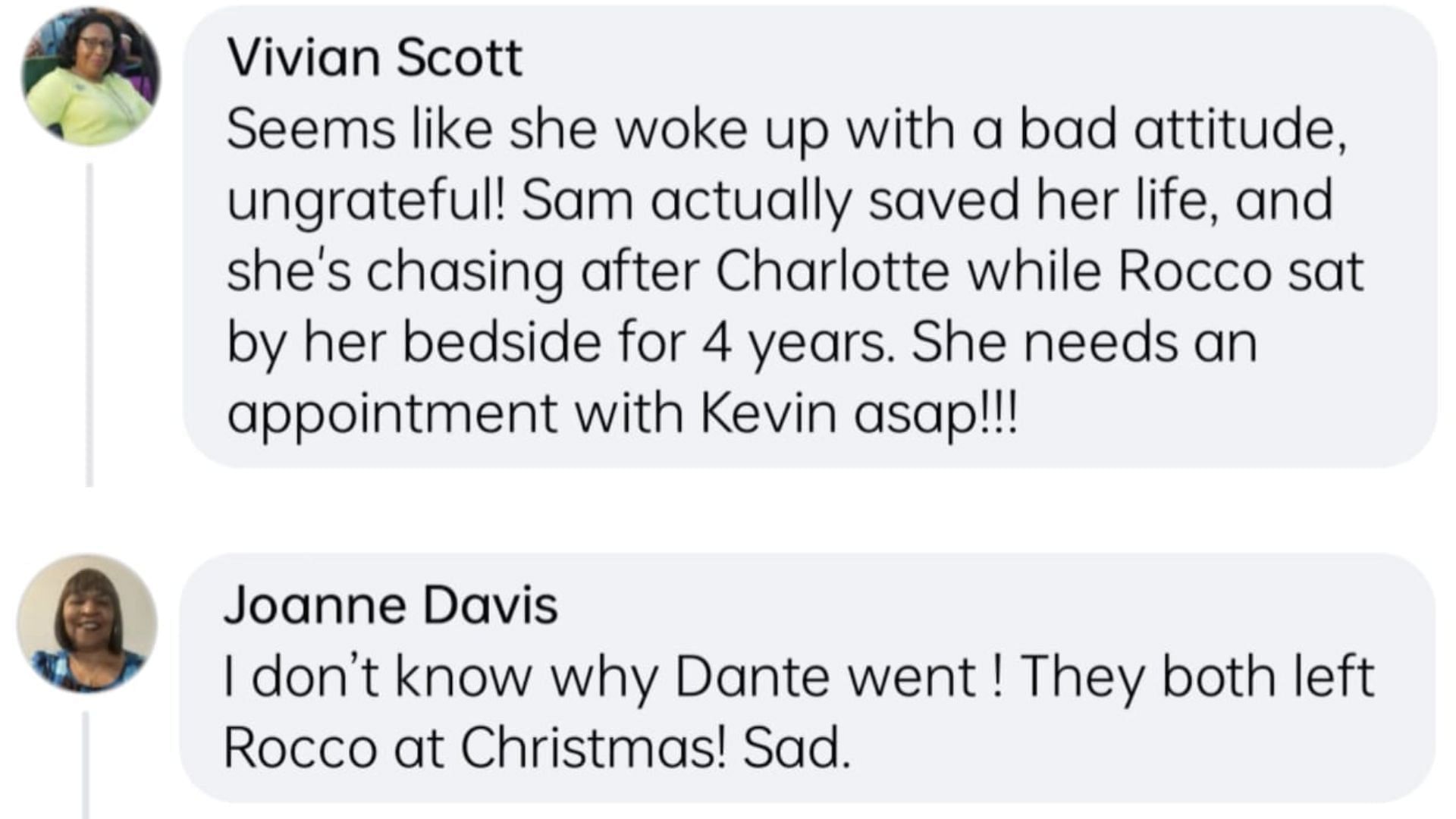 Comments by the fans (Image via Facebook / General Hospital)