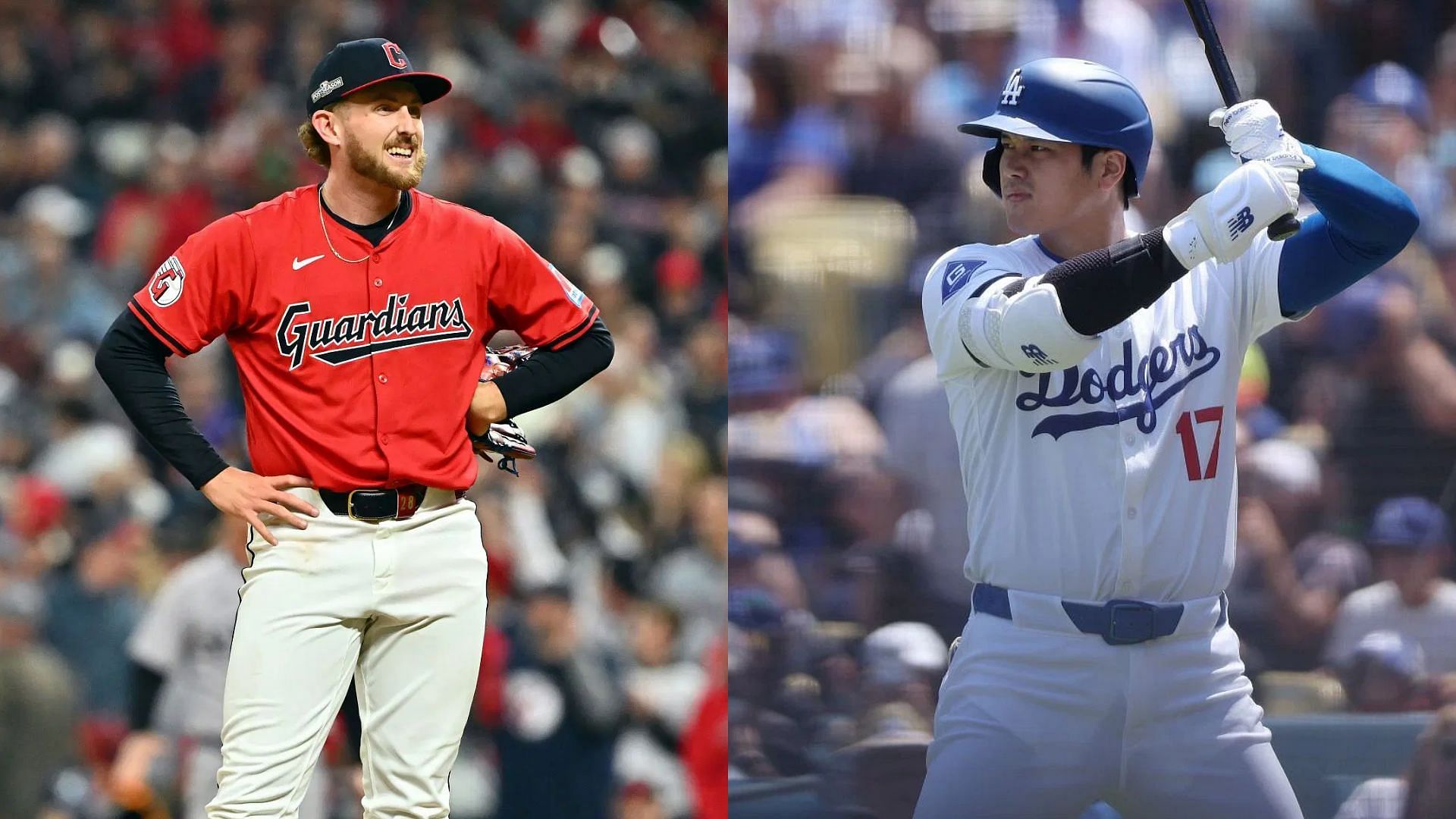 Shohei Ohtani hit Tanner Bibee was a massive home run in a game against the Guardians in September last year (Source: Getty Images)