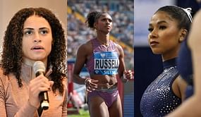 "My heart is broken"- Sydney McLaughlin-Levrone, Jordan Chiles, Masai Russell and other athletes extend their prayers for the Los Angeles fire