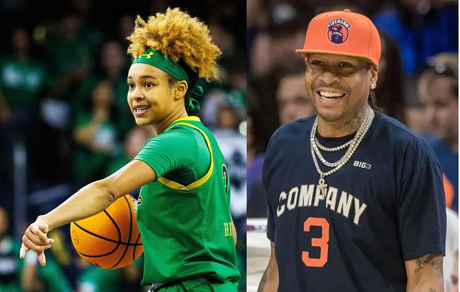 “She hoops like Allen Iverson with Gary Payton defense”: College hoops fans stunned as Hannah Hidalgo pulls off insane bucket vs UNC