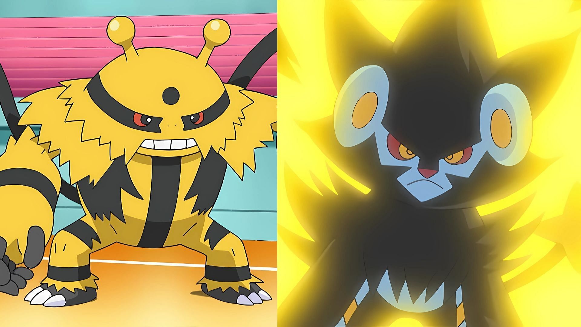 Electivire and Luxray, as seen in the anime (Image via The Pokemon Company)