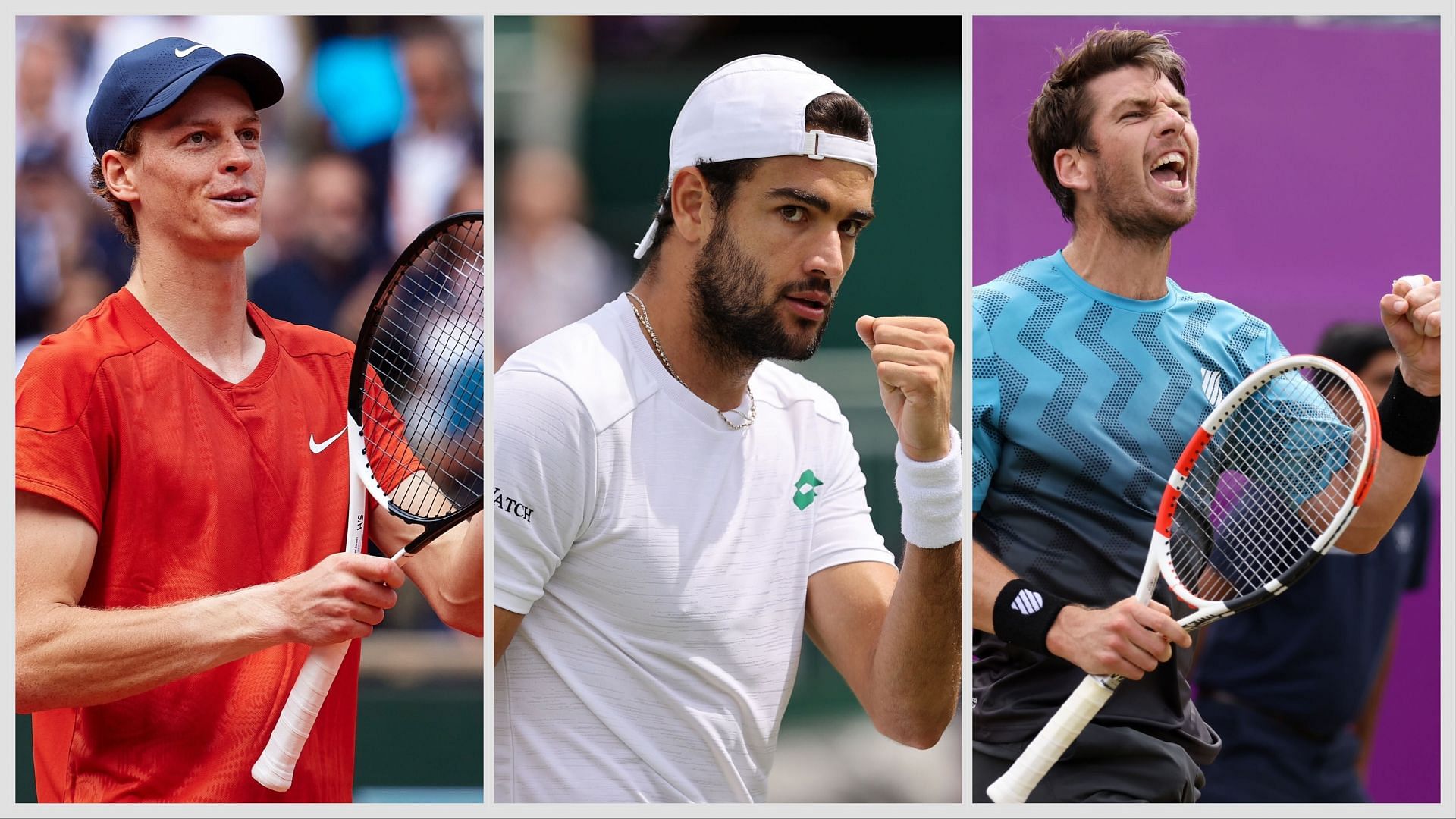 Each of Sinner, Berrettini and Norrie will likely have a difficult first-round match