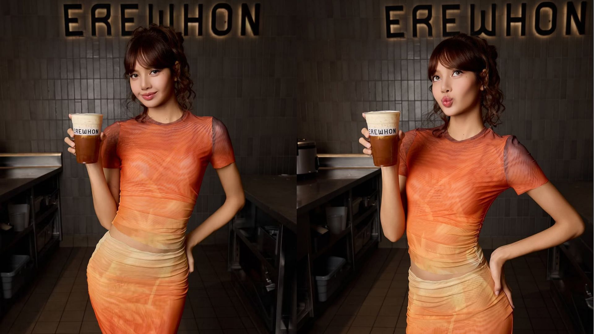 Lisa partners with Erewhon (Images via Instagram/lalalisa_m)