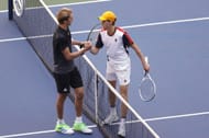 Alexander Zverev and Jannik Sinner at the 2021 US Open (Getty)