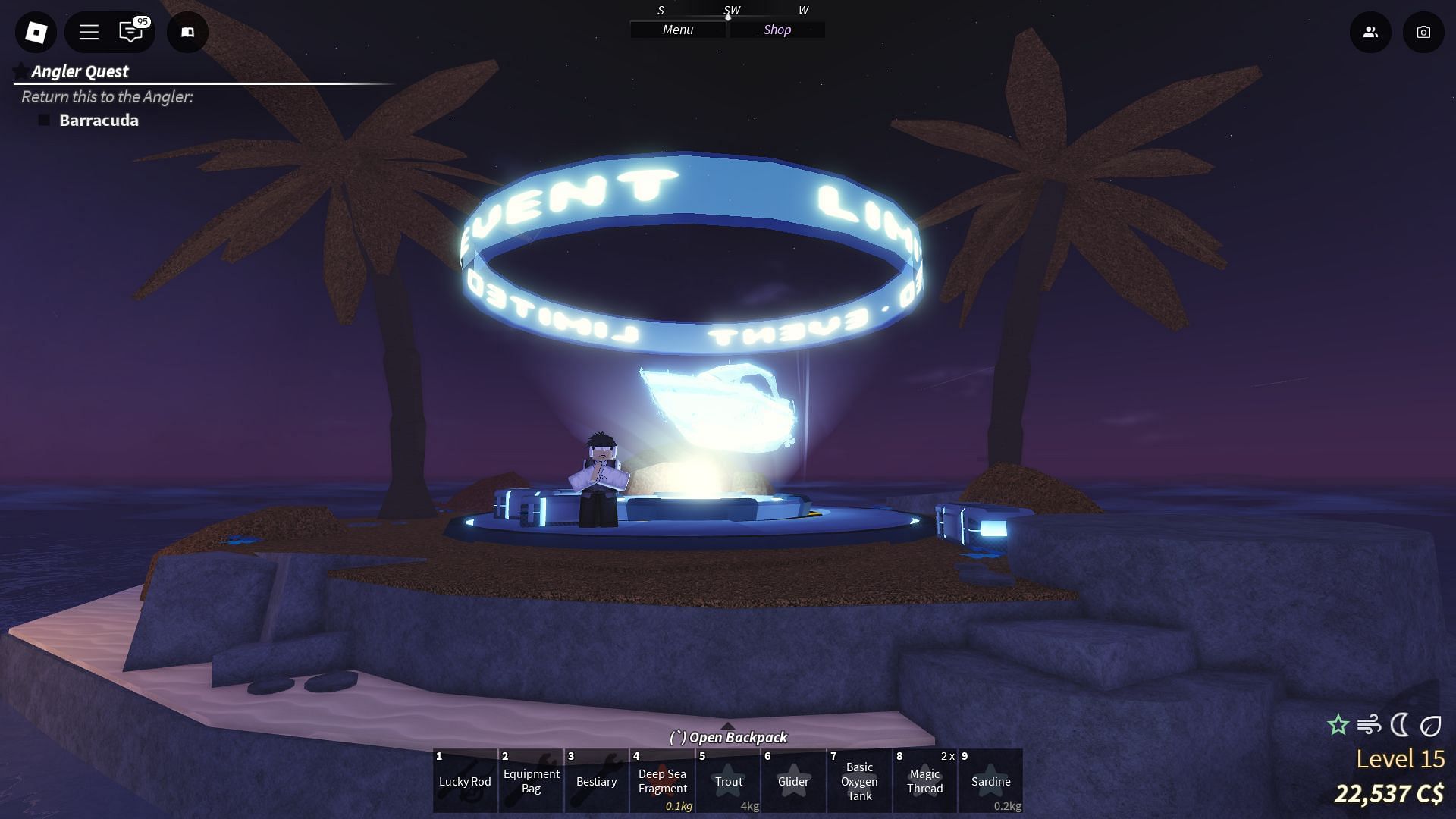 The event is on Moosewood Island (Image via Roblox)