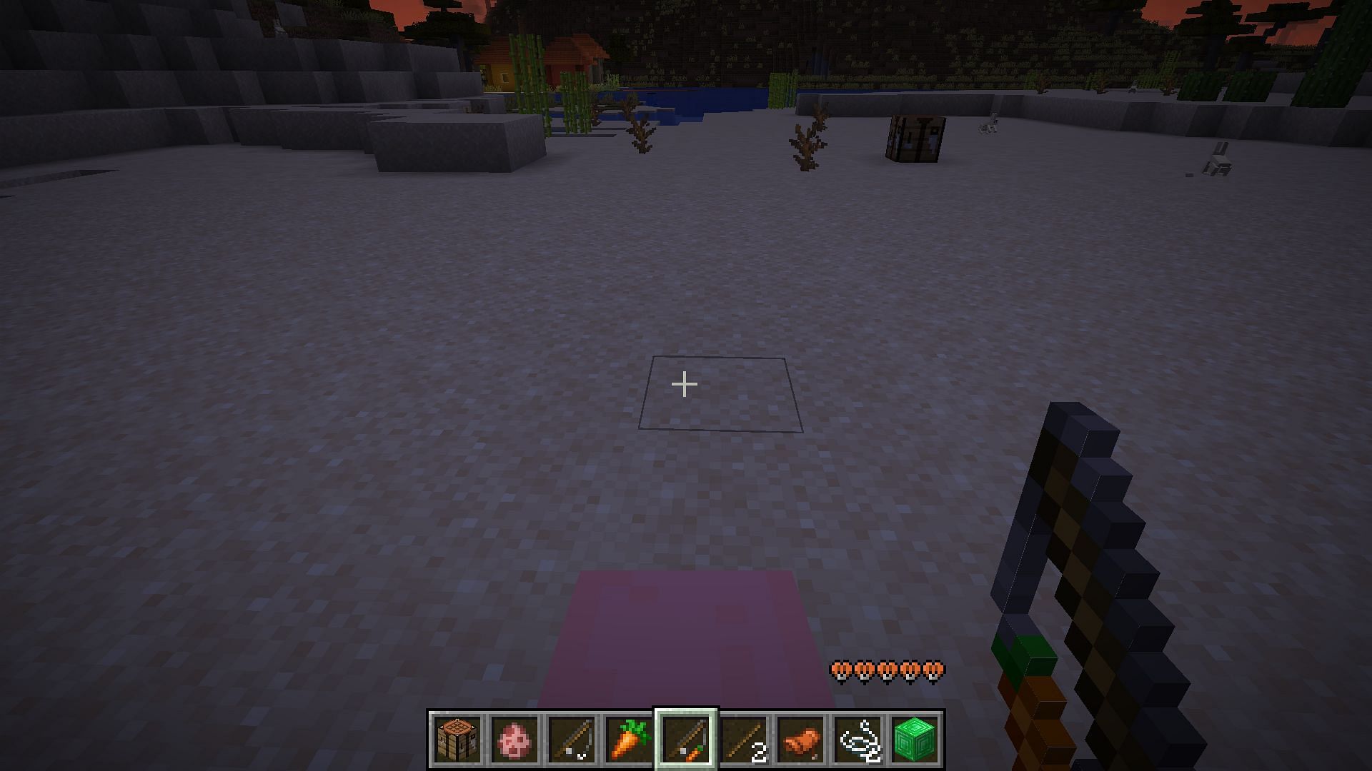 You can use a carrot on a stick to navigate the pigs you are riding (Image via Mojang Studios)