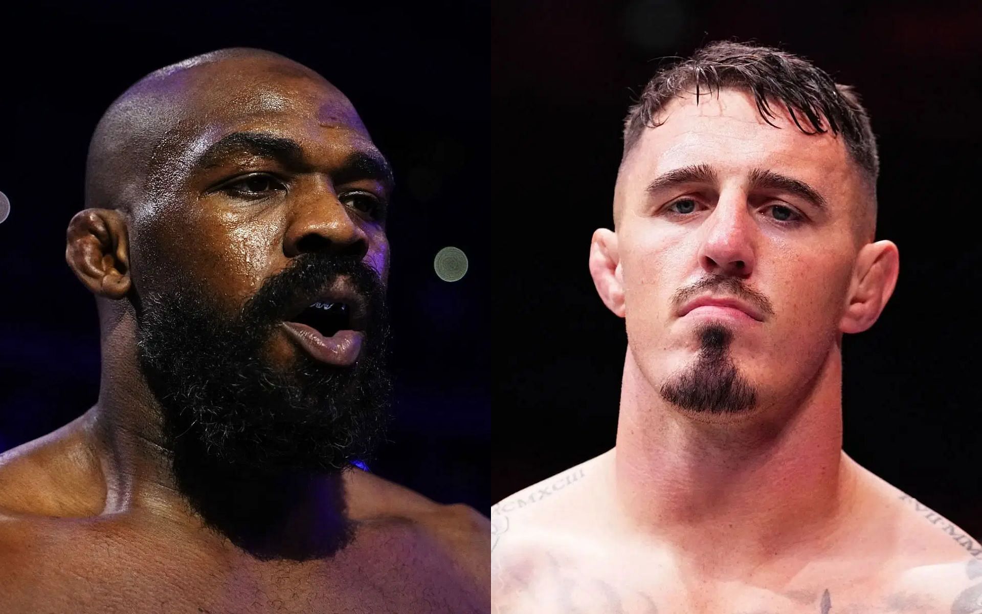 Jon Jones (left) versus Tom Aspinall (right) will definitely happen in 2025, believes ex-UFC champion turned commentator [Images courtesy: Getty Images]