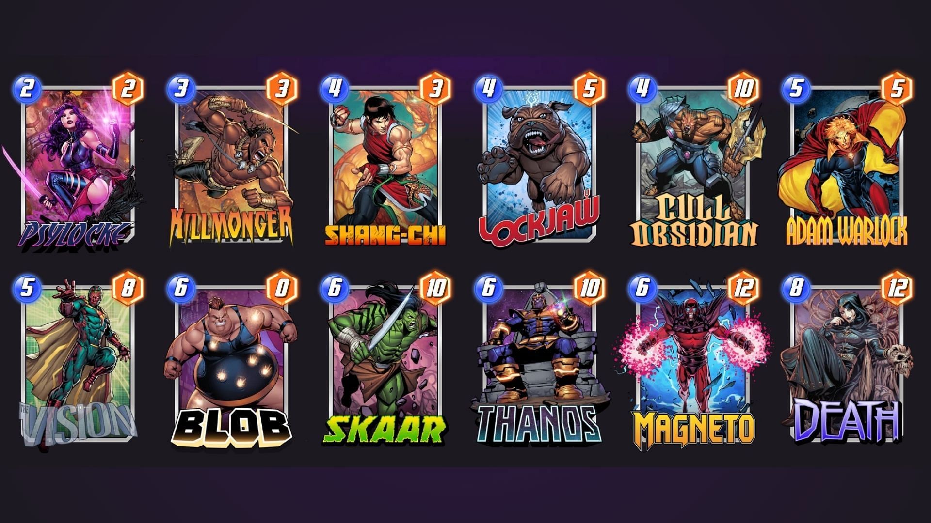 The Warlock Thanos Blip deck is an effective control-oriented Marvel Snap Adam Warlock deck (Image via Nuverse)