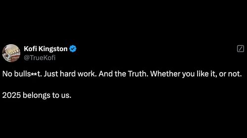 Screenshot of Kingston's post on X/Twitter.