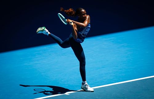 Coco Gauff practicing ahead of the Australian Open (Image Source: Getty)