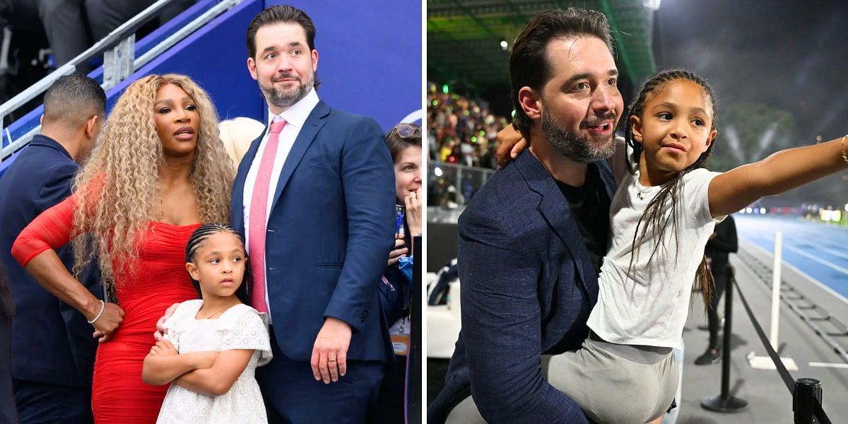 Serena Williams with her husband Alexis Ohanian and daughter Olympia (Image Source: Getty)