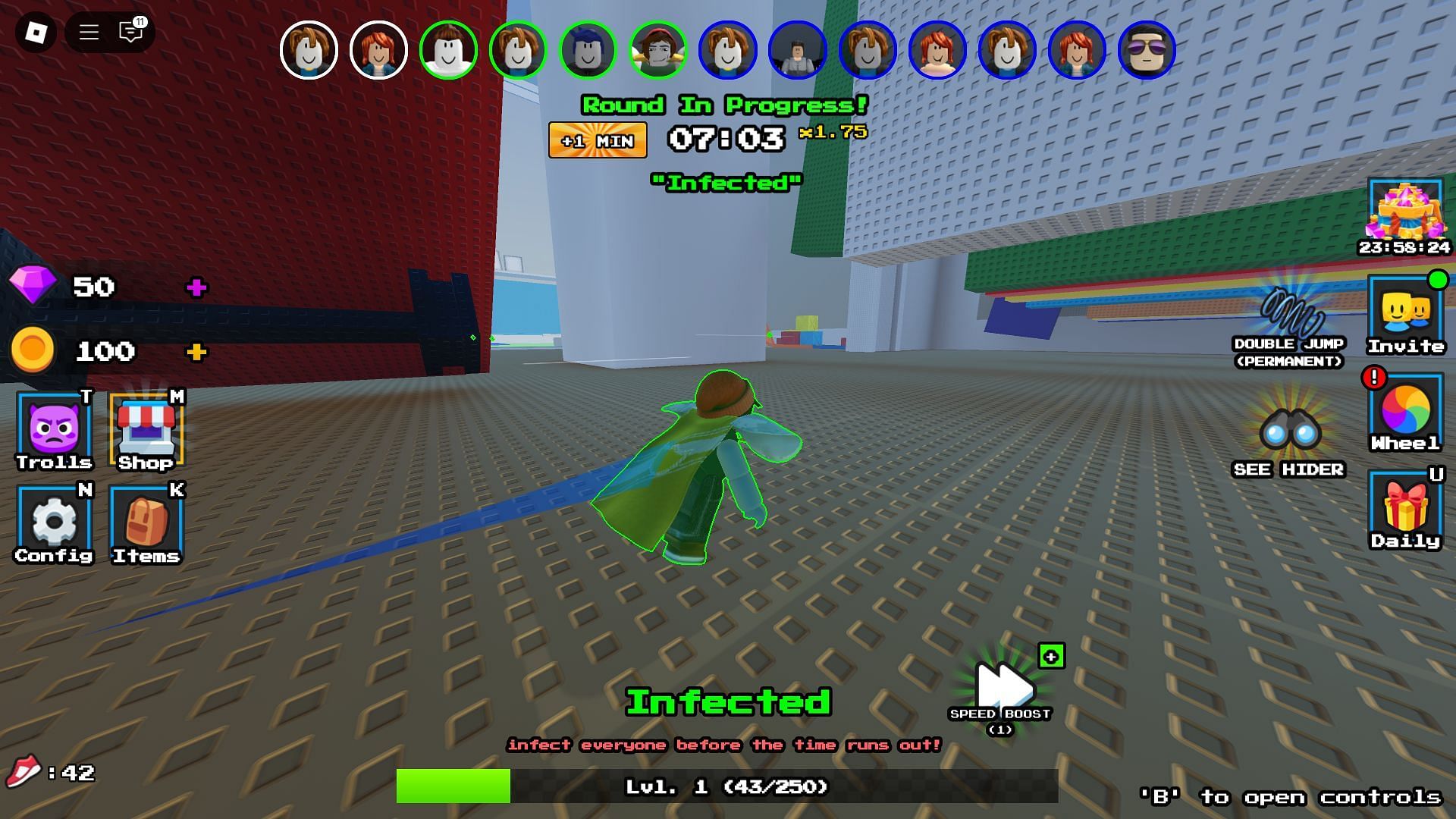 Playing as a Seeker (Image via Roblox)