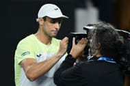 Aleksandar Vukic after defeating Sebastian Korda at the 2025 Australian Open. (Source: Getty)