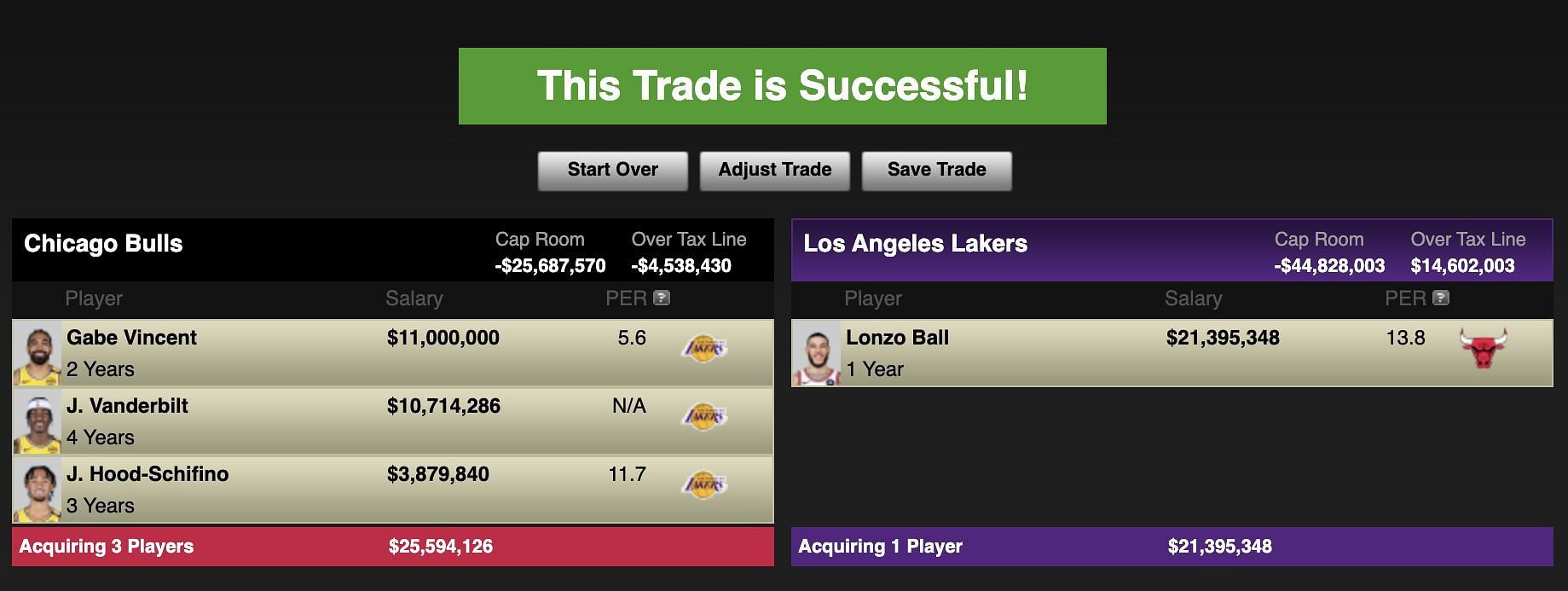 Trade idea generated via ESPN Trade Machine