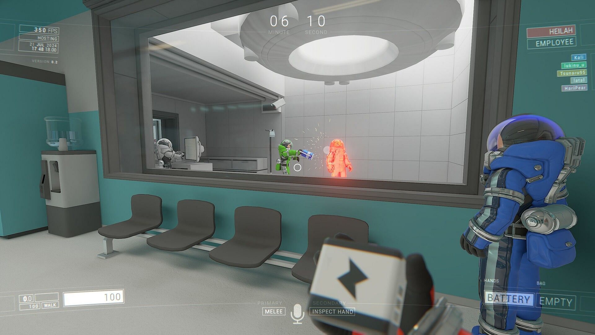 Employees should keep their eyes peeled for potential dissidents in this game (Image via Mirage Creative Labs)