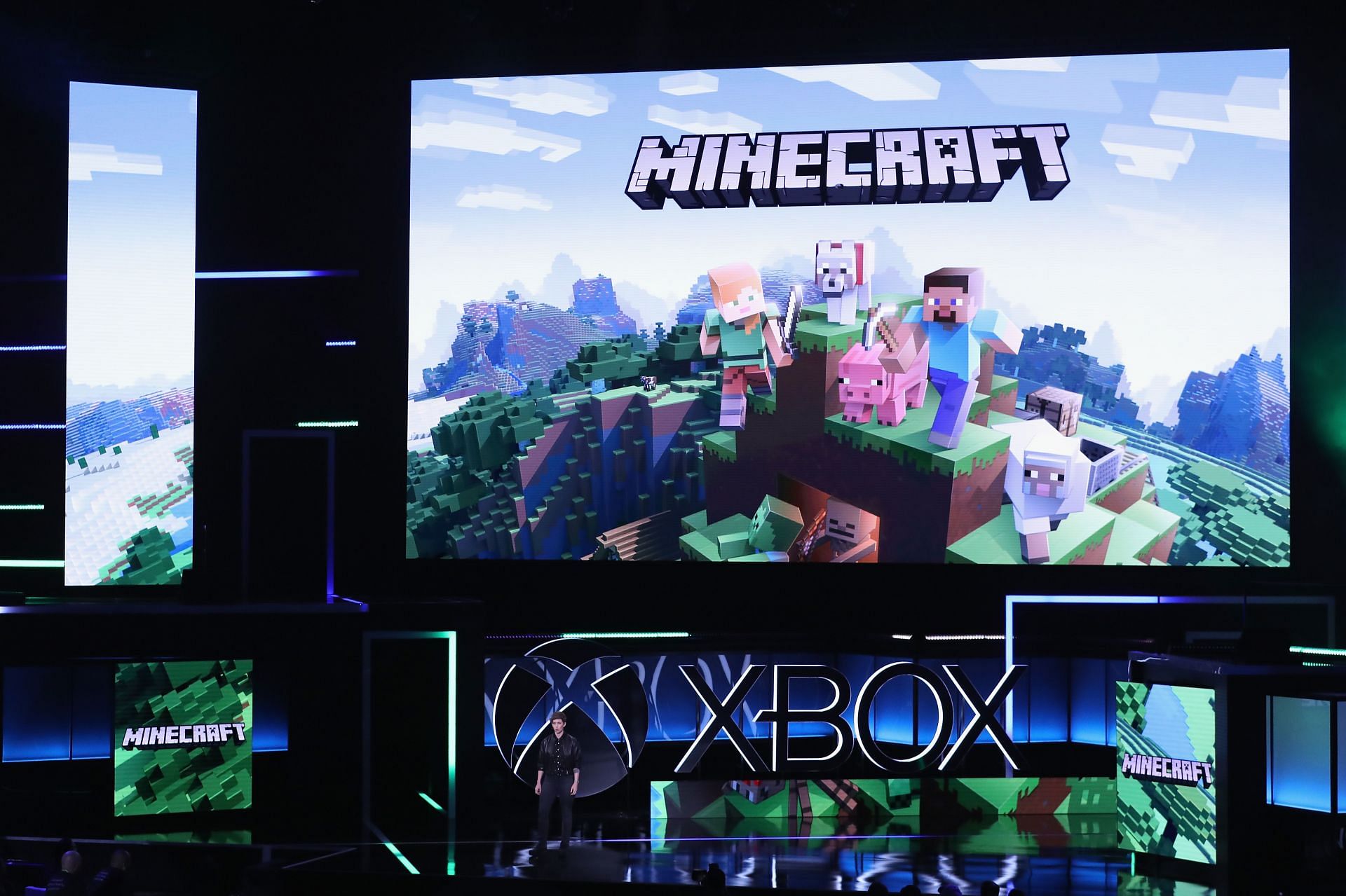 Microsoft xBox E3 Event, Game Minecraft - Source: Getty