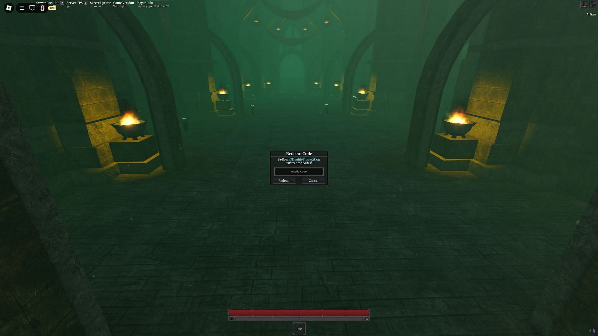 Troubleshoot codes in Skyfall (Image via Roblox)