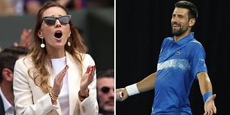 Novak Djokovic's wife Jelena stunned by Serb's unreal athleticism during Australian Open charity match