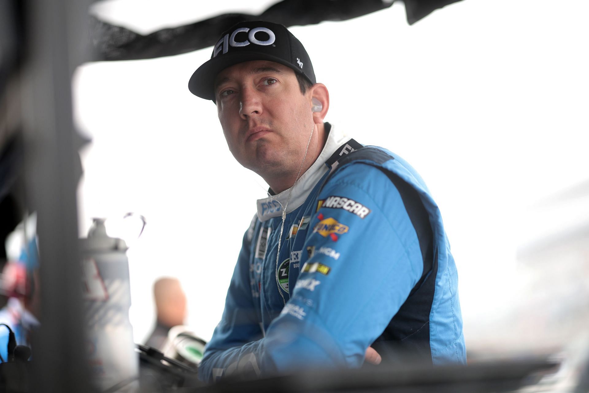 DOVER, DELAWARE - APRIL 27: Kyle Busch, driver of the #8 FICO Chevrolet, looks on during practice for the NASCAR Cup Series W&uuml;rth 400 at Dover International Speedway on April 27, 2024 in Dover, Delaware. (Photo by James Gilbert/Getty Images) - Source: Getty