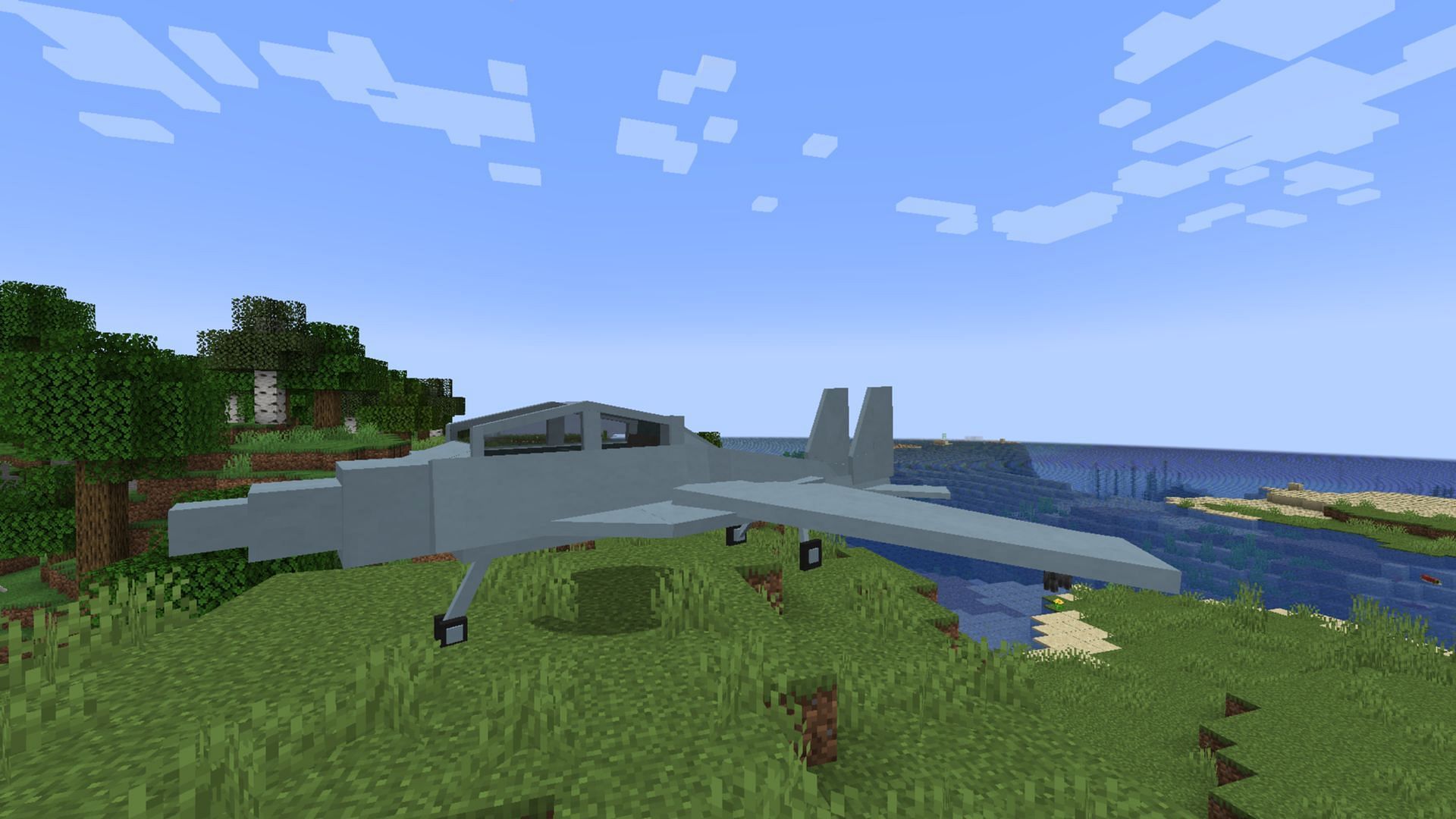 The wide range of aircraft and accessories easily rank Raw&#039;s Aircraft as one of the best Minecraft airship mods (Image via Mojang Studios || Curseforge/@rawlxxxviii)