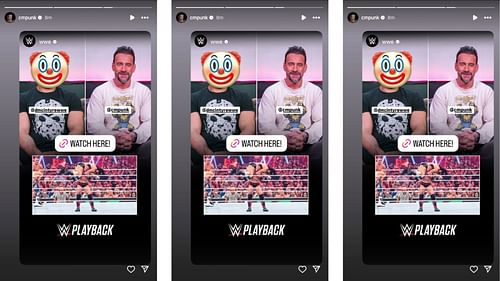 Punk takes a shot at McIntyre on social media. [Image credit: Screenshot from CM Punk's Instagram story]