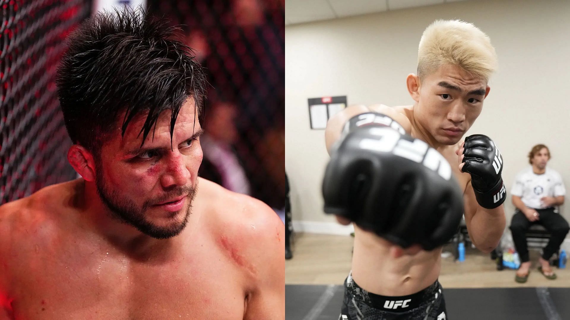 Henry Cejudo (left) has warned Song Yadong (right) [Courtesy: Getty Images]