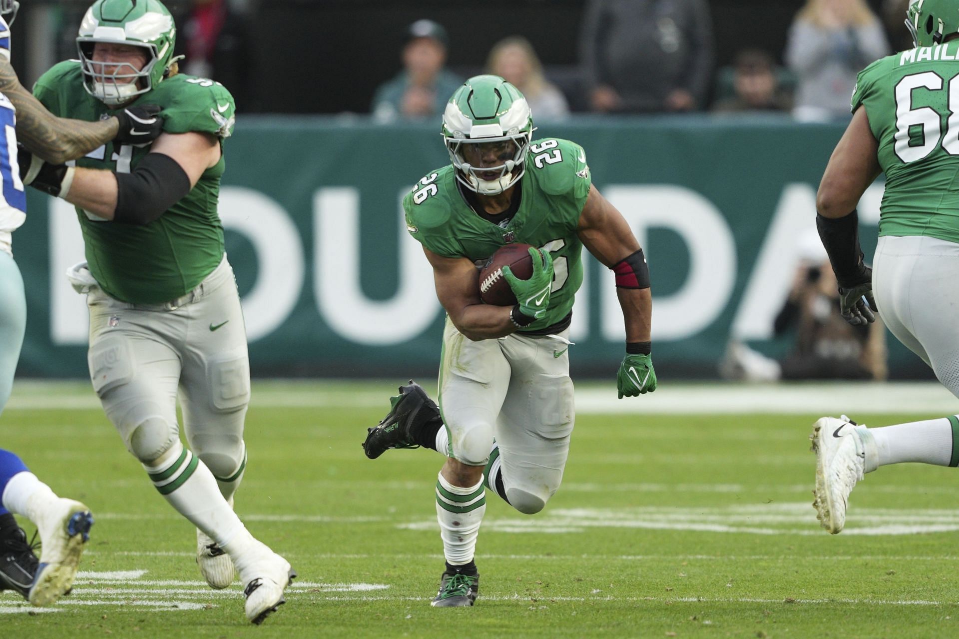 Saquon Barkley at Cowboys at Eagles - Source: Getty