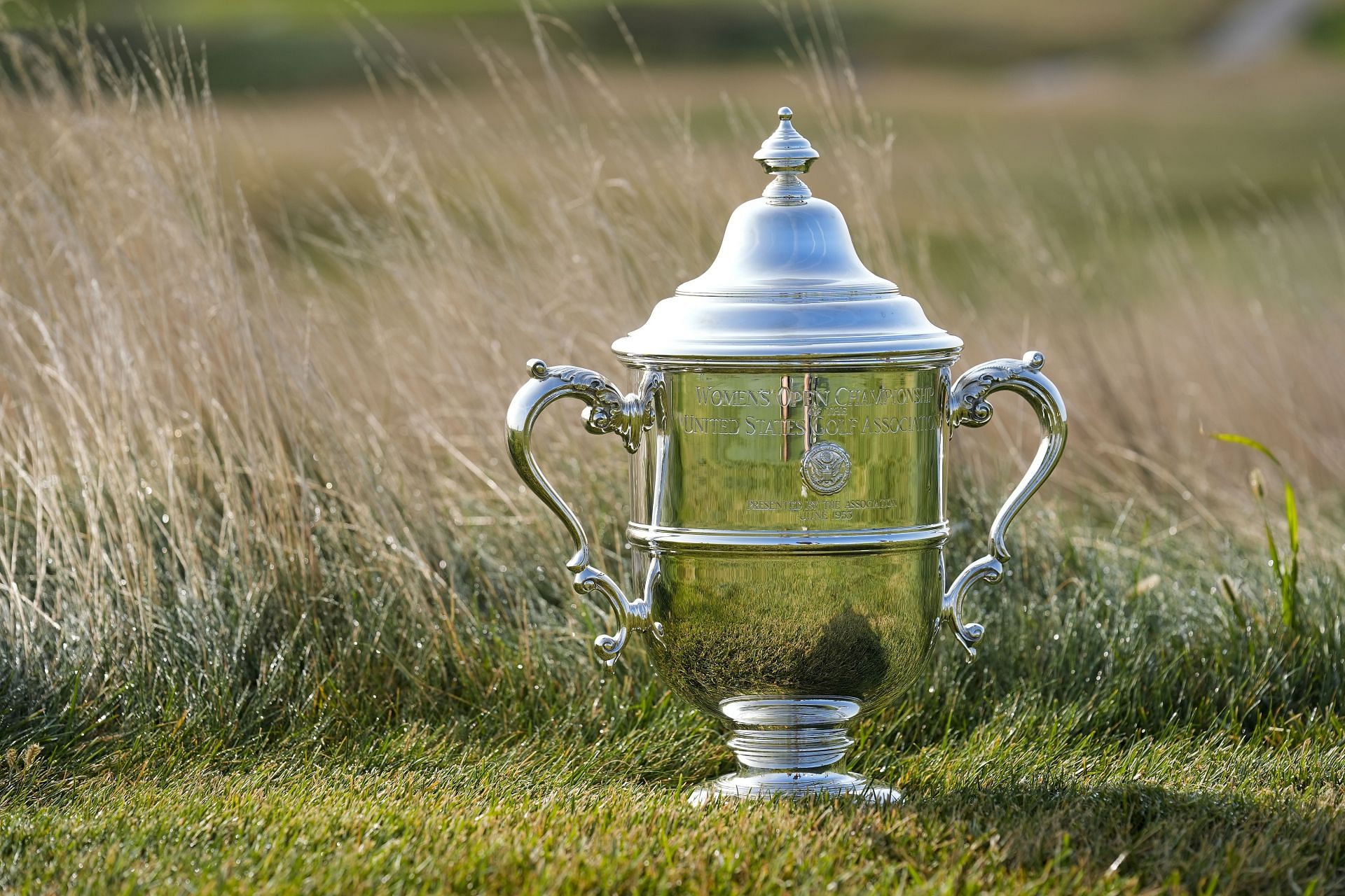 U.S. Women&#039;s Open trophy (Image via Getty).