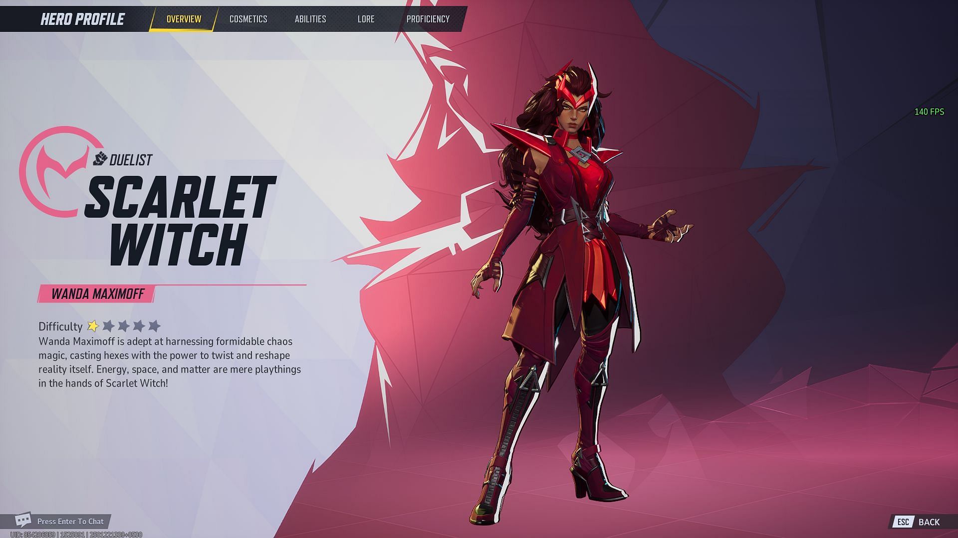 Scarlet Witch in Marvel Rivals (Image via NetEase Games)