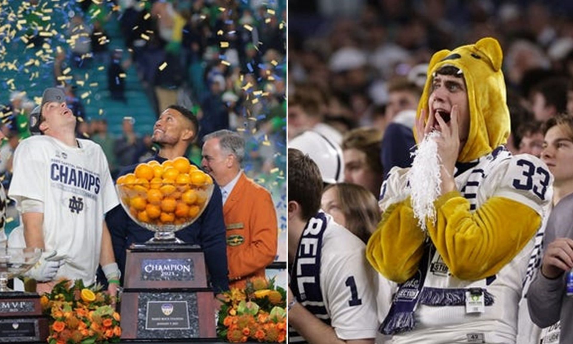 Fans cry foul as Marcus Freeman &amp; Notre Dame punch CFP natty ticket after Orange Bowl dominance. (Image credits: Imagn)