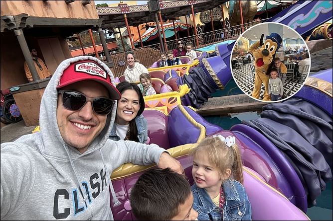 Joey Logano shares pictures from his “family road trip” to the ‘magical’ Disneyland ahead of 2025 NASCAR season