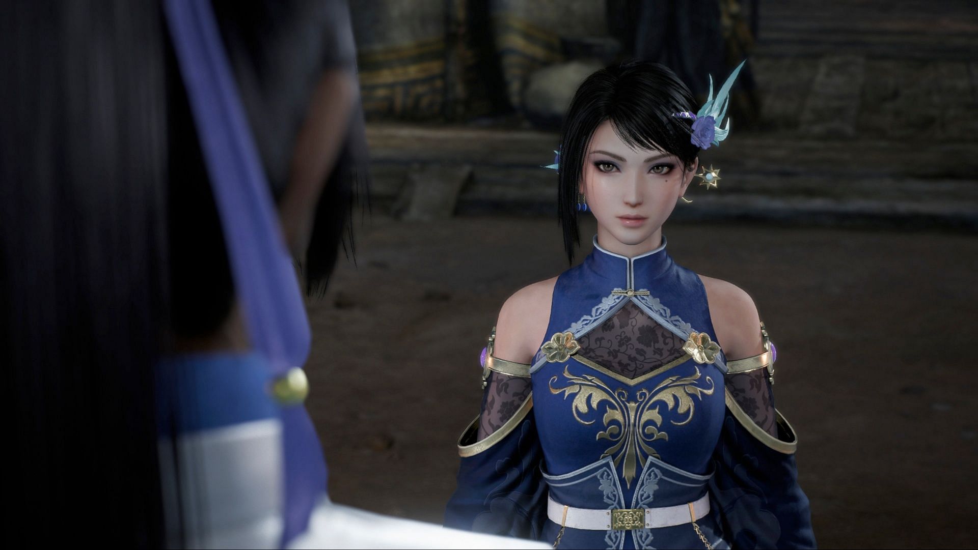 It&#039;s very hard to get screenshots in this game, so enjoy this screengrab of Lady Zhenji (Image via Koei Tecmo)