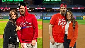 Bryce Harper's wife Kaylaa shares sweet sushi date with Phillies slugger on their way to Buckeyes game night