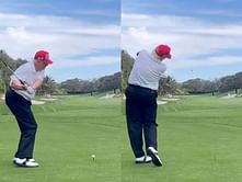 Watch: President-elect Donald Trump hits the range with VP-elect JD Vance
