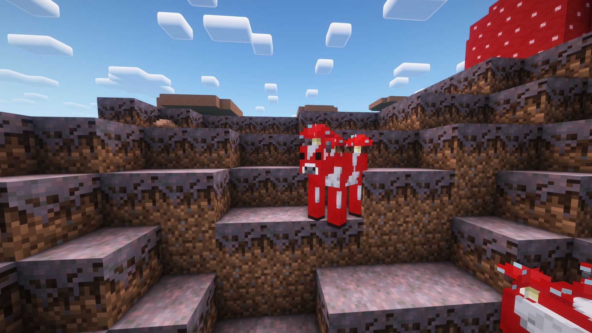 Mushroom Fields is a popular rare biome that spawns rare mooshroom cows (Image via Mojang Studios)