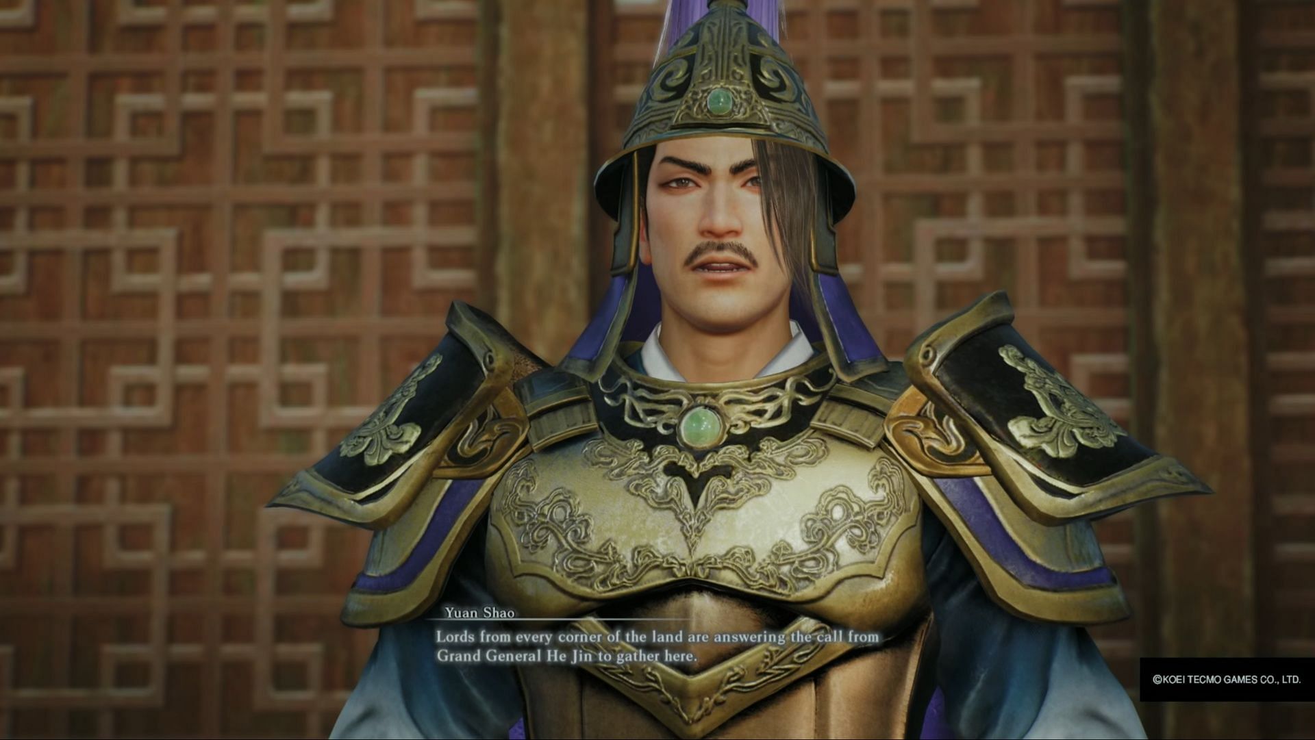 Yuan Shao and Cao Cao have differing ideals, but the same goal (Image via Koei Tecmo)