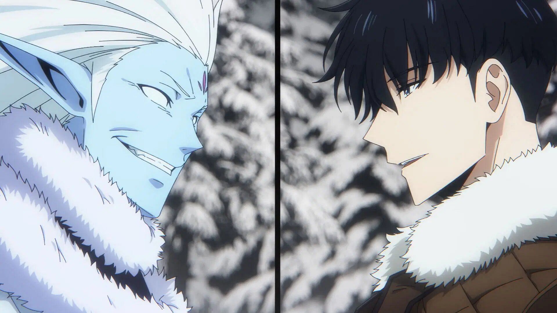 Baruta and Sung Jin-Woo as seen in the most recent episodes of the second season (Image via A-1 Pictures).