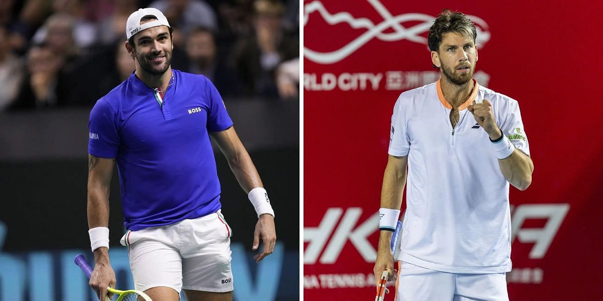 Matteo Berrettini vs Cameron Norrie is one of the first-round matches at the Australian Open 2025. (Photos: Getty)