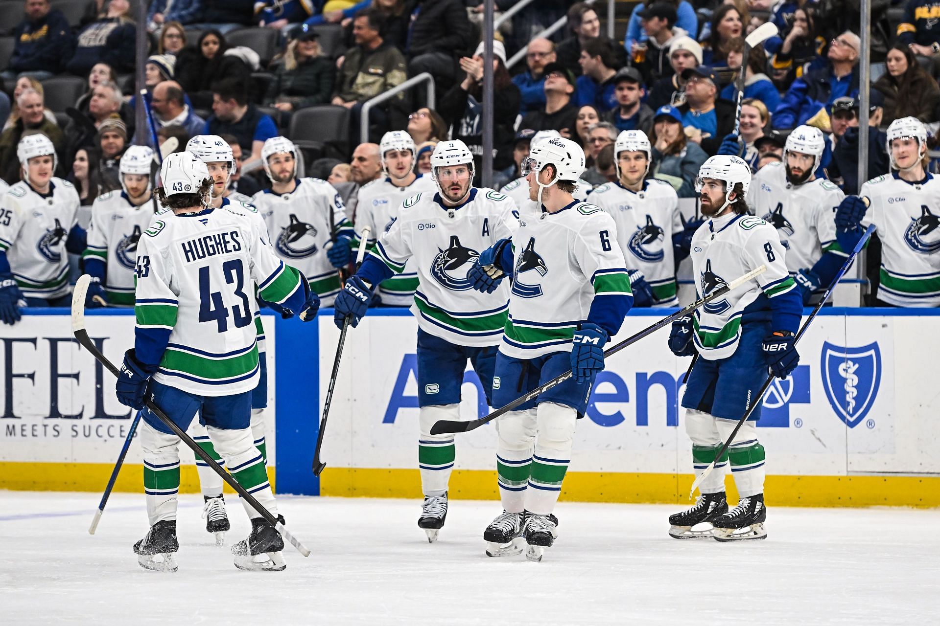 NHL: JAN 27 Canucks at Blues - Source: Getty