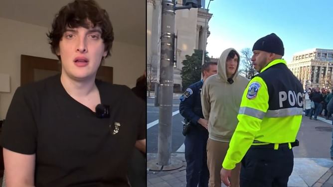 Kick streamer Ac7ionMan claims he was detained by the Secret Service while streaming in DC during Trump's inauguration