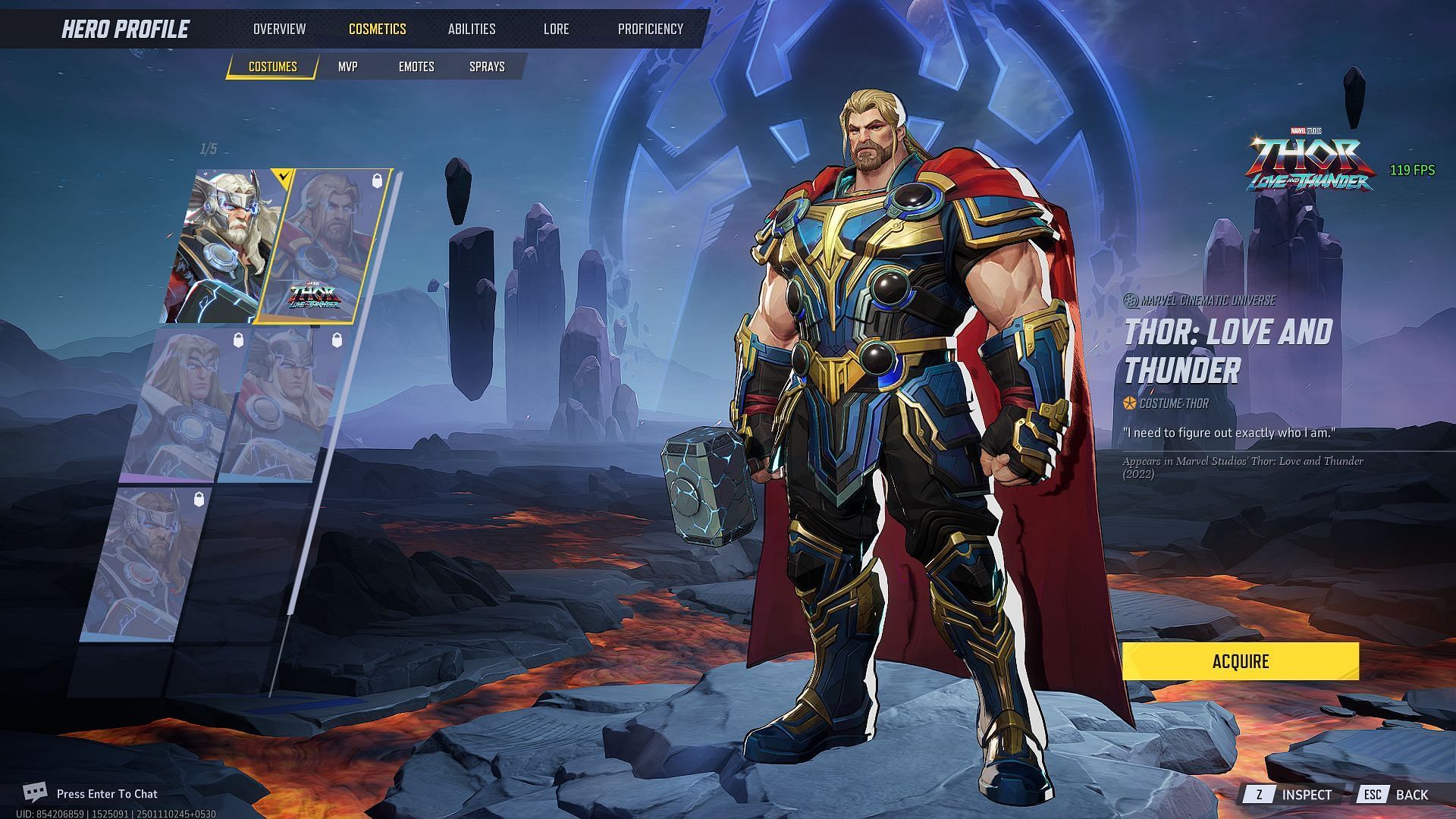 Thor (Thor: Love and Thunder) skin (Image via NetEase Games)