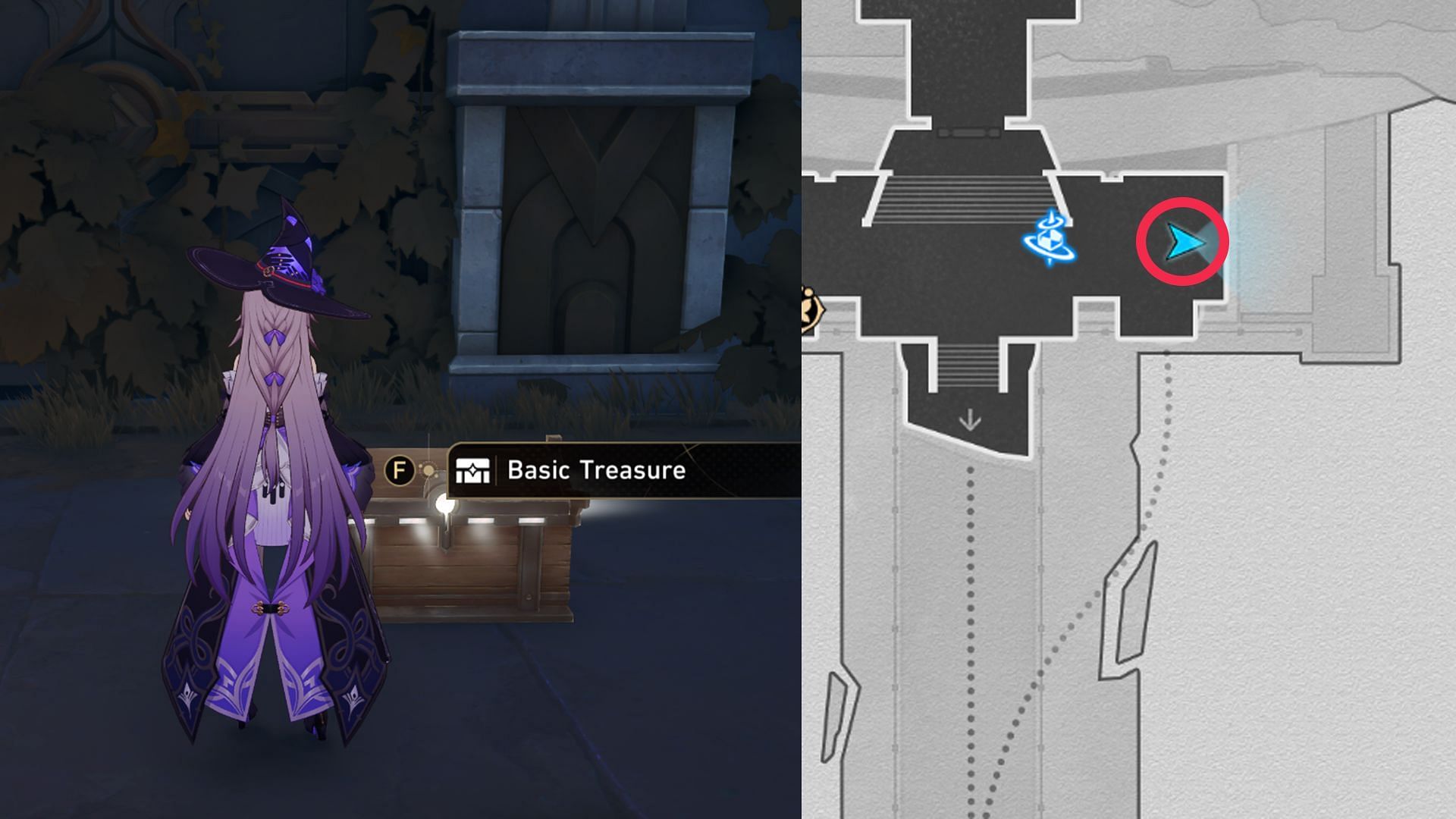 Location of Basic Treasure Chest #10 (Image via HoYoverse)