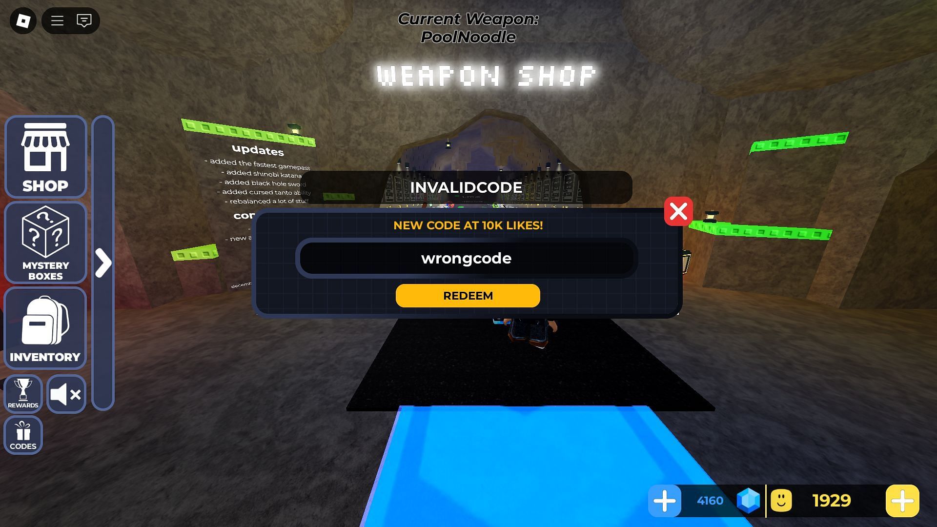 Avoid typos while using codes (Image via Roblox)